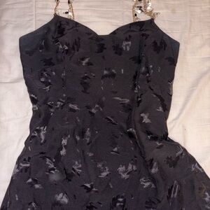 Vintage Jackie K Black Sleeveless Dress